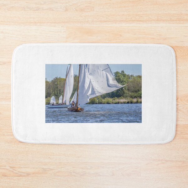 Item preview, Head on view of sailing boat on Wroxham Broad, Norfolk designed and sold by yackers1.