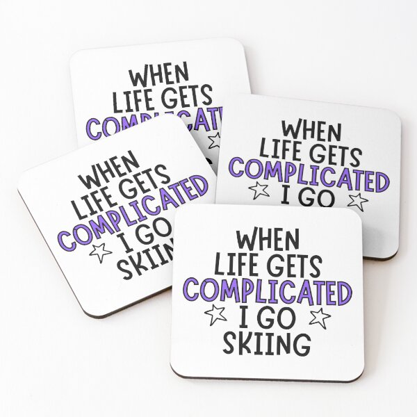 Item preview, When life gets complicated I go skiing designed and sold by TheGreenGoat.