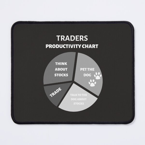 Item preview, Productivity Chart- Funny – Dog lover - Unique gift for stock market, crypto, options trader, forex traders and day traders  designed and sold by TradingTeesKids.