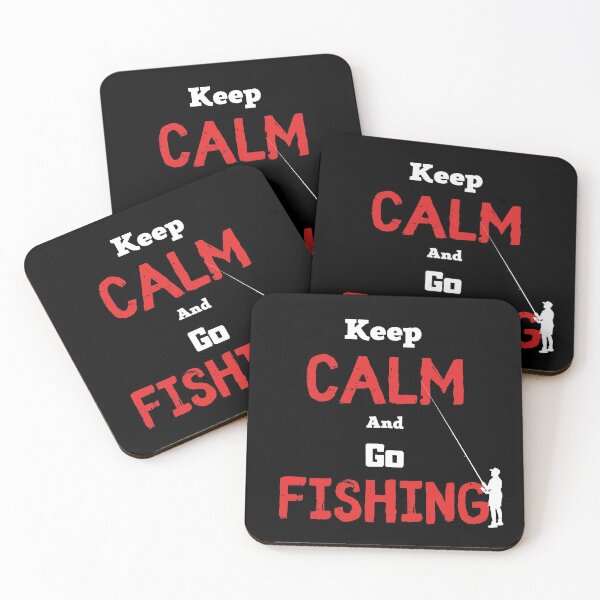 Item preview, Keep Calm And Go Fishing, funny fishing design designed and sold by Abstract-Shop-0.