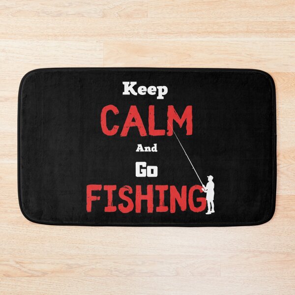Item preview, Keep Calm And Go Fishing, funny fishing design designed and sold by Abstract-Shop-0.