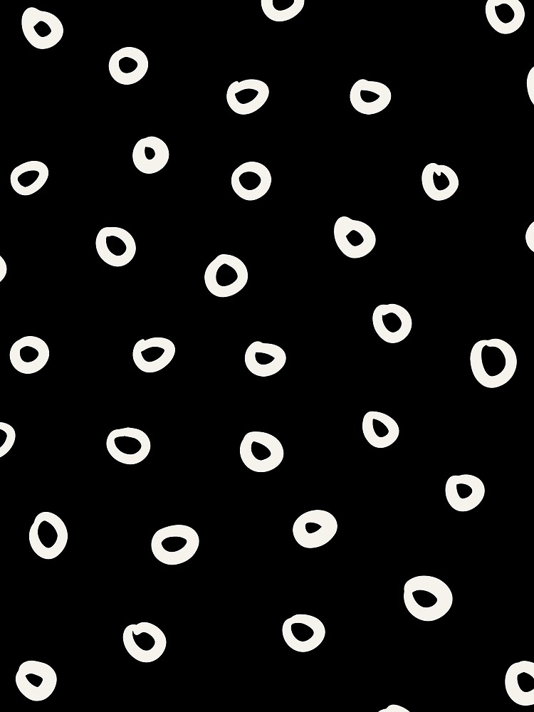 Thumbnail 3 von 3, Tuch, Black and Cream Simple Hoop Circle Pattern Pairs 2022 Popular Colour Twinkle Twinkle 0355 designt und verkauft von ColorOfTheYears.