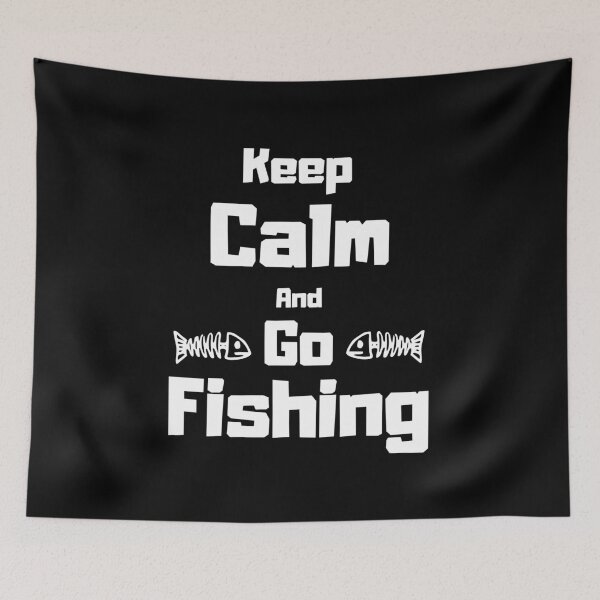 Item preview, Keep Calm And Go Fishing, funny fishing design designed and sold by Abstract-Shop-0.