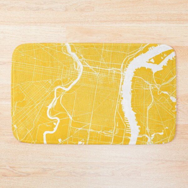 Item preview, Philadelphia, Pennsylvania, City Map - Yellow designed and sold by helloadventure.