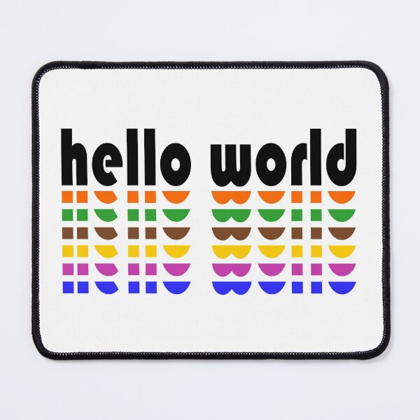 Item preview, Hello World funny black designed and sold by JesusStone.