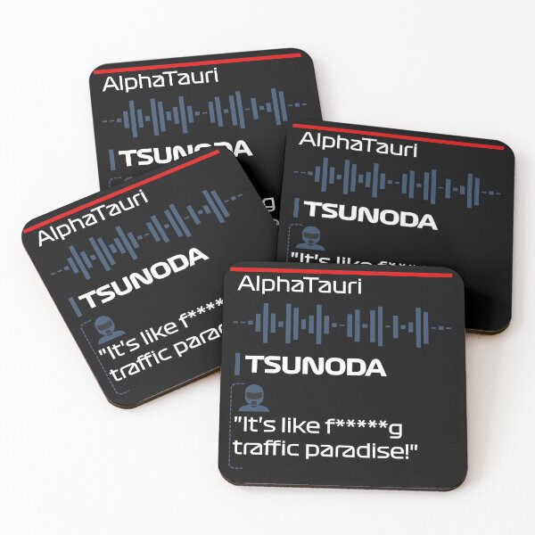Item preview, Yuki Tsunoda'a Traffic Paradise - F1 Team Radio designed and sold by StickItOnPole.