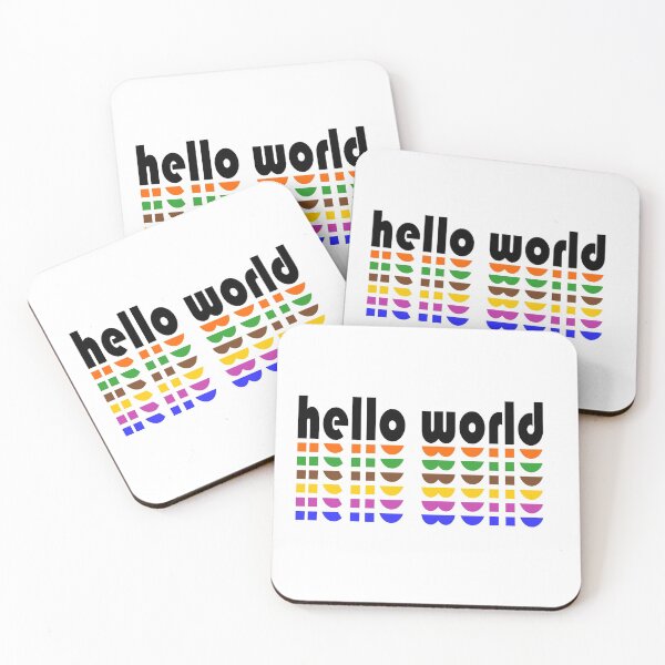 Item preview, Hello World funny black designed and sold by JesusStone.