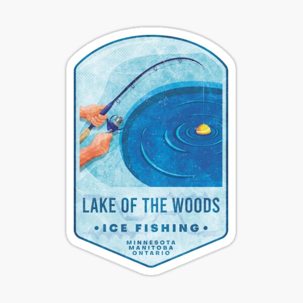 Lake Of The Woods Ice Fishing Sticker for Sale by JordanHolmes