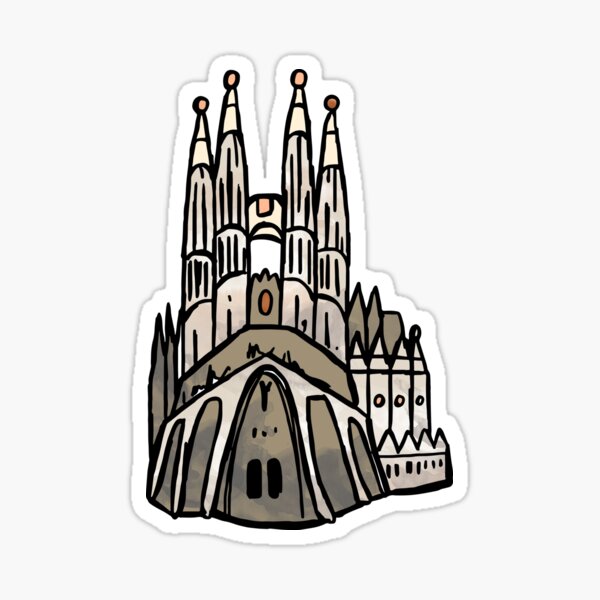 Barcelona Sagrada Familia Sticker Sticker