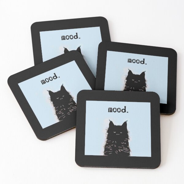 Item preview, Mood, cat mom humor, cat dad humor designed and sold by The Snarky  Psychologist.