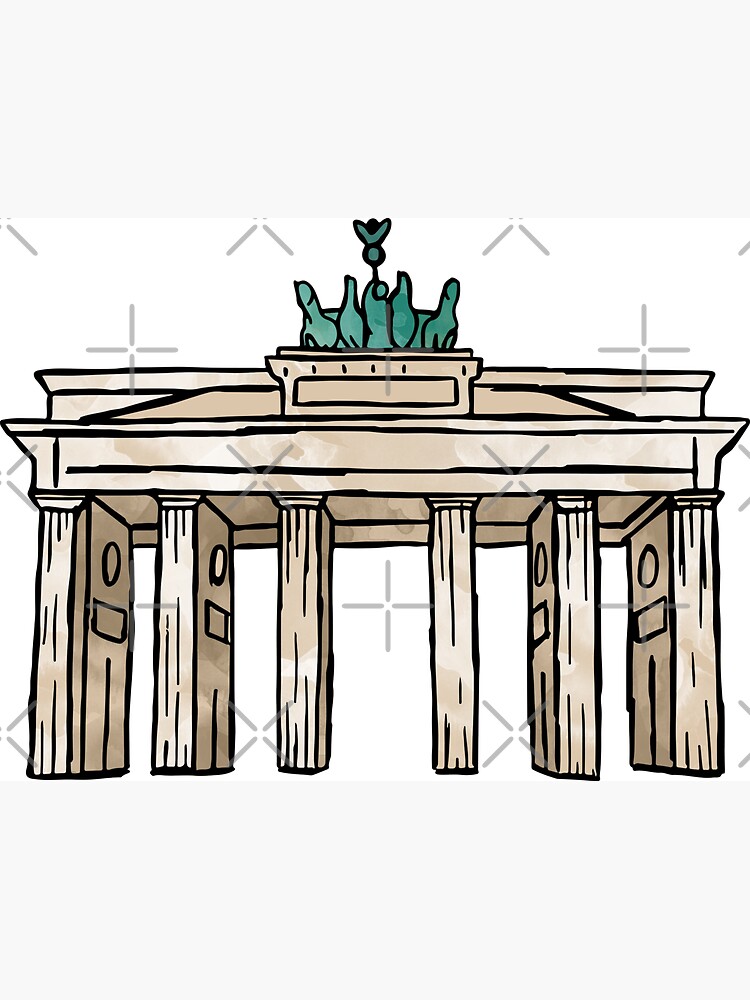 Thumbnail 3 von 3, Magnet, Brandenburger Tor designt und verkauft von aterkaderk.