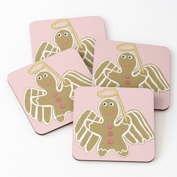 Item preview, Gingerbread Angel pink background designed and sold by Haloproductions.