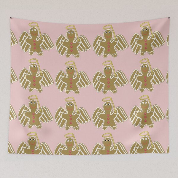 Item preview, Gingerbread Angel pink background designed and sold by Haloproductions.