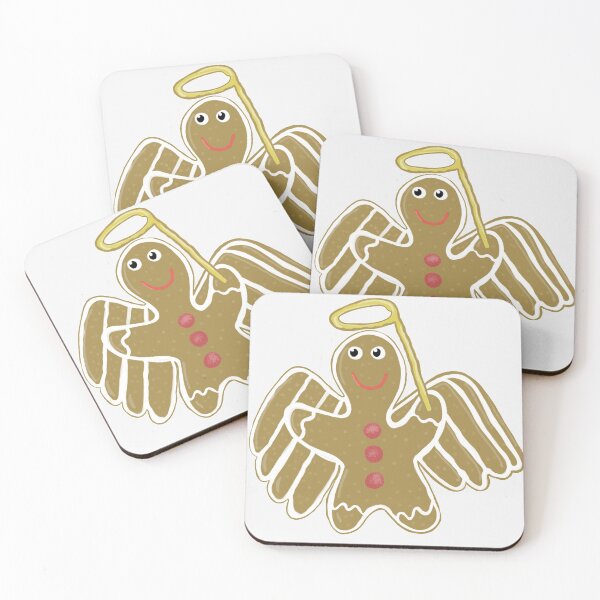Item preview, Gingerbread Angel white background designed and sold by Haloproductions.