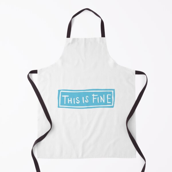 Item preview, This is Fine Meme - on Blue background designed and sold by Castle Of Dreams.