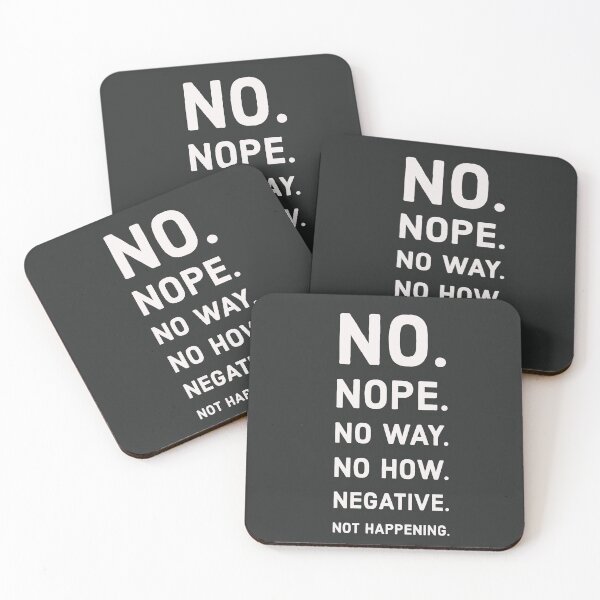 Item preview, The Many Ways to Say No designed and sold by Lisa Thomas.
