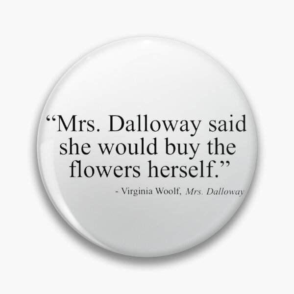 Item preview, Mrs Dalloway Flowers Virginia Woolf designed and sold by radiantdark.
