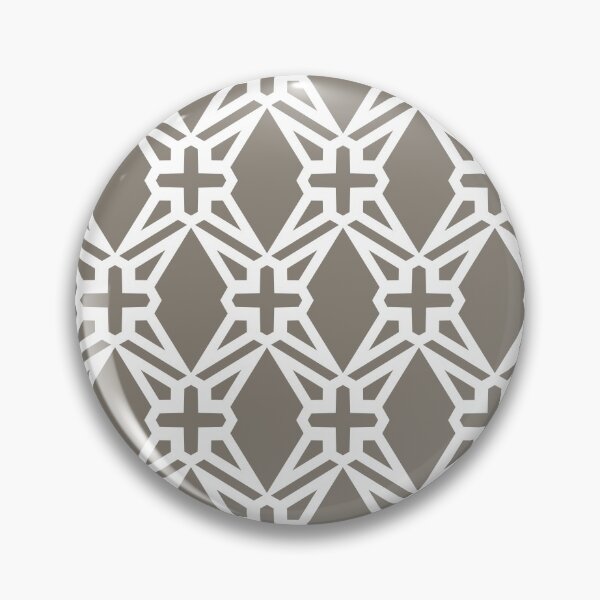 Item preview, Brown and White Geometric Shape Tile Pattern - 2022 Popular Colour Fireplace Mantel 0569 designed and sold by ColorOfTheYears.