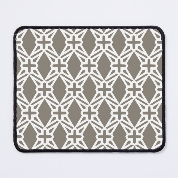 Item preview, Brown and White Geometric Shape Tile Pattern - 2022 Popular Colour Fireplace Mantel 0569 designed and sold by ColorOfTheYears.