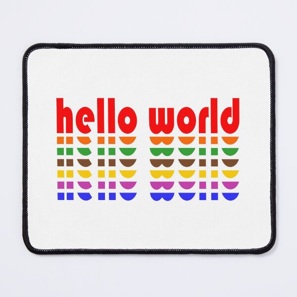 Item preview, Hello World funny red designed and sold by JesusStone.