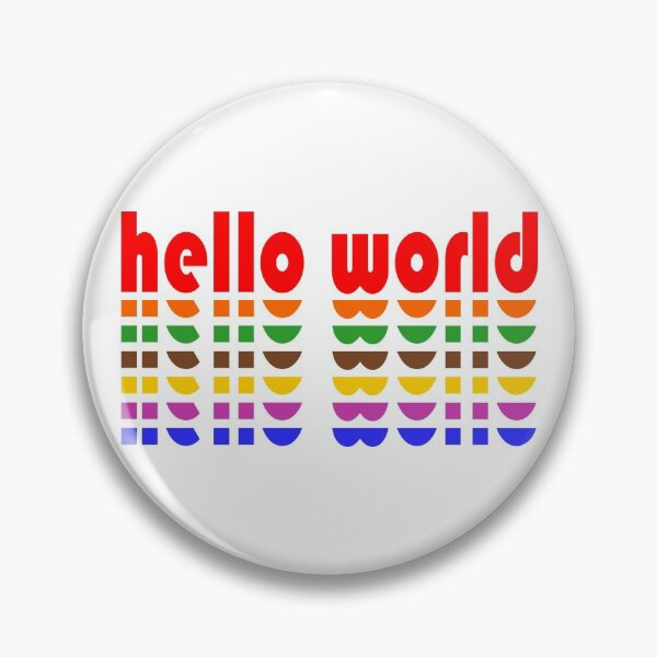 Item preview, Hello World funny red designed and sold by JesusStone.