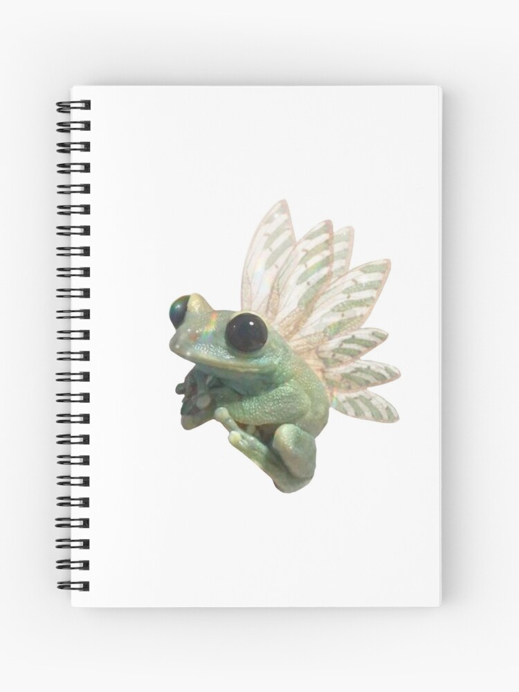 Cute Frog Fairy, Fairy Frog with Fairy Wings, Realistic Fairy Frog, Cute  Frog Sticker | Spiral Notebook
