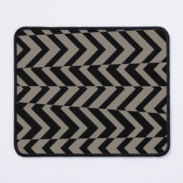Item preview, Black and Brown Chevron Horizontal Stripe Pattern - 2022 Popular Colour Fireplace Mantel 0569 designed and sold by ColorOfTheYears.