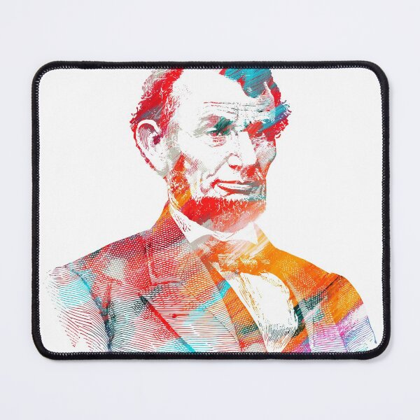 Item preview, Abraham Lincoln colorful line drawing designed and sold by RafaelLima7.