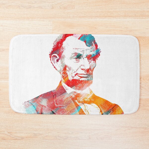 Item preview, Abraham Lincoln colorful line drawing designed and sold by RafaelLima7.