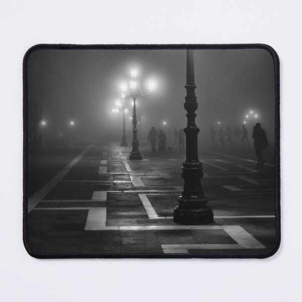 Item preview, Foggy Piazza San Marco, Venezia, Italy - black and white designed and sold by Lyl Dil Creations.