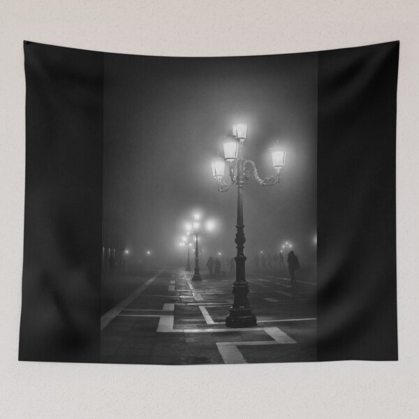 Item preview, Foggy Piazza San Marco, Venezia, Italy - black and white designed and sold by Lyl Dil Creations.