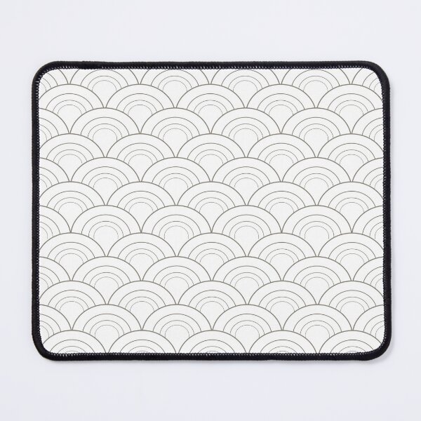 Item preview, Brown and White Simple Scallop Curve Pattern - 2022 Popular Colour Fireplace Mantel 0569 designed and sold by ColorOfTheYears.