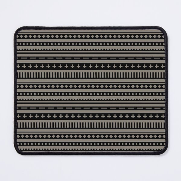 Item preview, Black and Brown Shape Horizontal Stripe Pattern - 2022 Popular Colour Fireplace Mantel 0569 designed and sold by ColorOfTheYears.