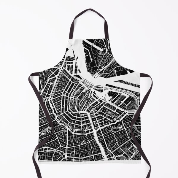 Item preview, Amsterdam, Netherlands, City Map - Black designed and sold by helloadventure.
