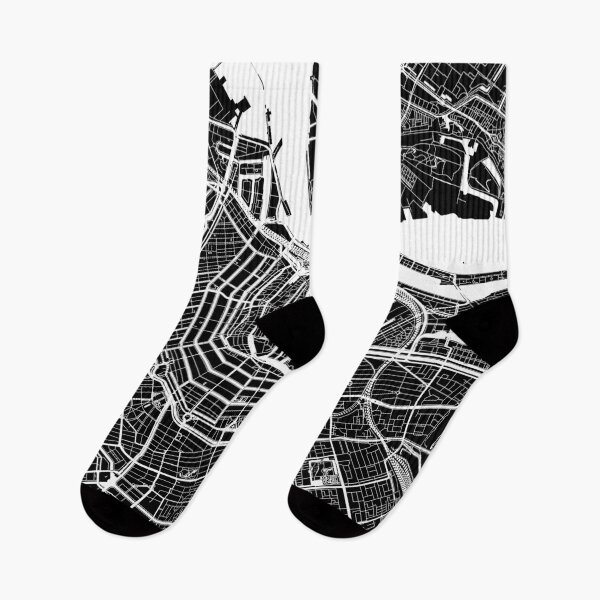 Item preview, Amsterdam, Netherlands, City Map - Black designed and sold by helloadventure.