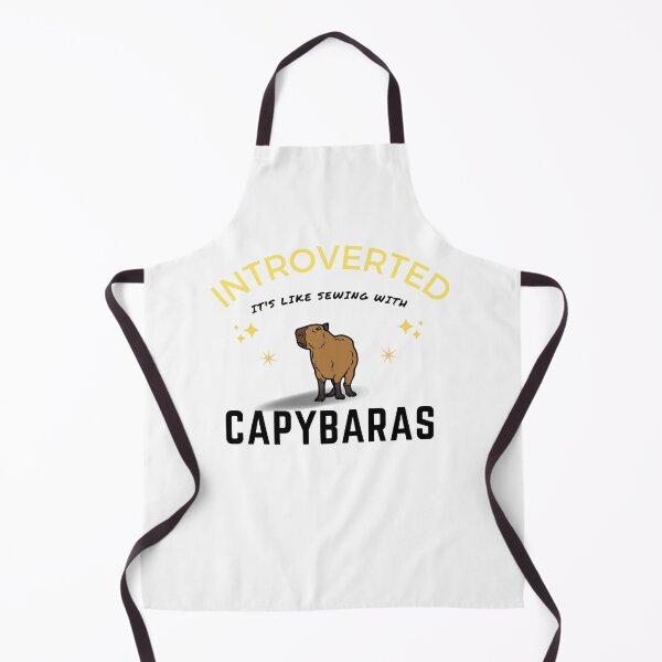 Item preview, Introverted but willing to discuss capybaras, funny capybara, cute hamster  designed and sold by oufa.