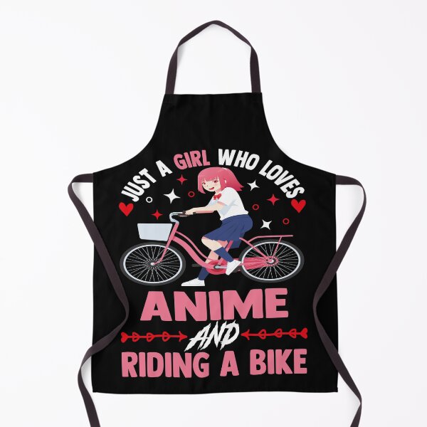 Item preview, Just A Girl Who Loves Anime And Riding A Bike designed and sold by alianass1.