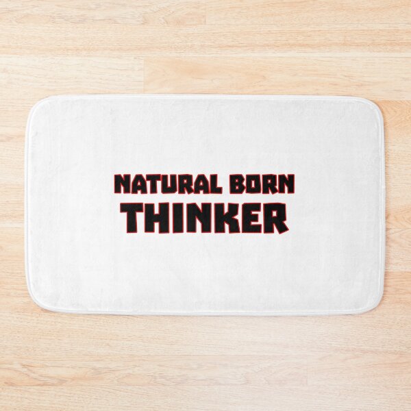 Item preview, Natural Born Thinker in black and red designed and sold by Topmel.