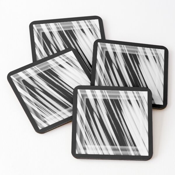 Item preview, White & Black Framed colors Diagonal lines by Iritof designed and sold by iritof.