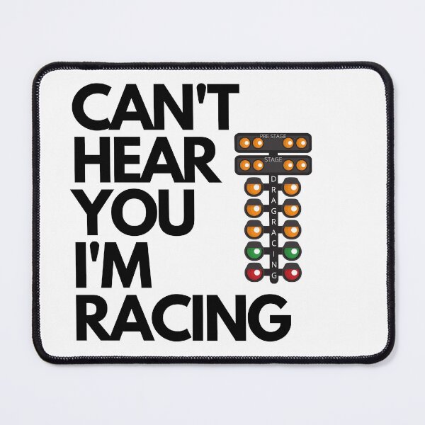Item preview, Cant Hear You Im Racing Funny Drag Racing Tree Christmas Tree Racetrack designed and sold by CarantinedChaos.