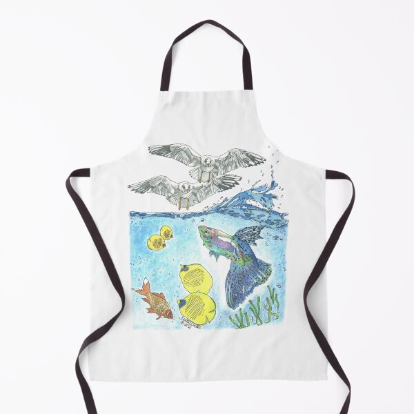 Item preview, Two Seagulls and Fish designed and sold by ArtbyTerrieD.