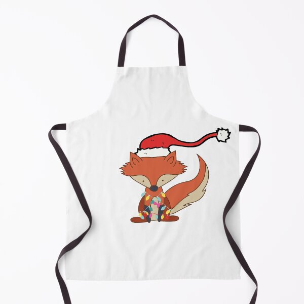 Item preview, christmas foxes lighting reindeer santa hat xmas fox designed and sold by BNS-O.