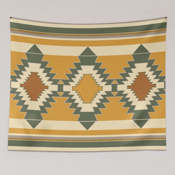 Artikelvorschau, Traditional, ethnic, rustic, geometric, vintage, horizontal lines, pattern entworfen und verkauft von Svitac.