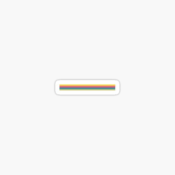 13th Rainbow Stripes Sticker