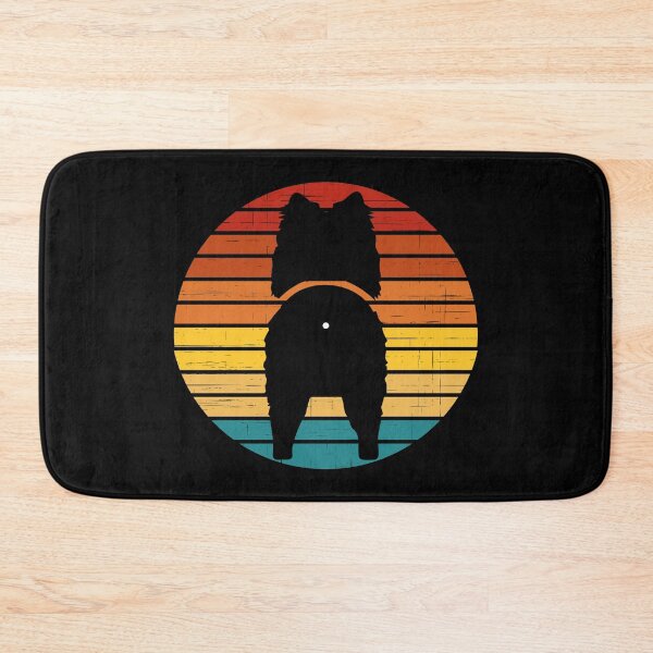 Item preview, Retro Sunset American Eskimo Dog Butt designed and sold by PeachesMommy.