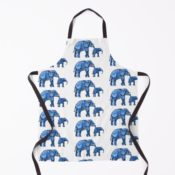 Item preview, Hydrangea Elephants Hold Tails (White background) designed and sold by Haloproductions.
