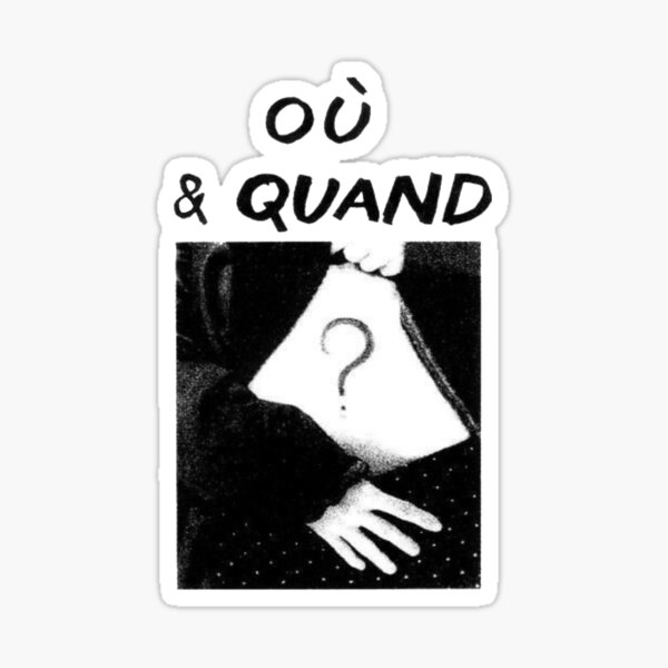 Amélie Poulain Où & Quand Poster Sticker