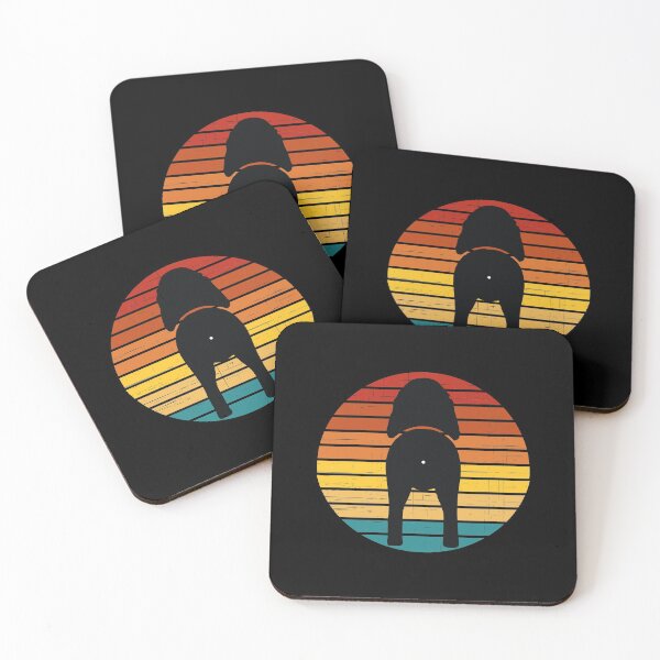 Item preview, Retro Sunset Bloodhound Dog Butt designed and sold by PeachesMommy.