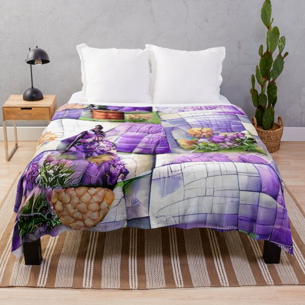 Item preview, Modern Vintage Inspired Country Lavender Patchwork designed and sold by Melissa Park.