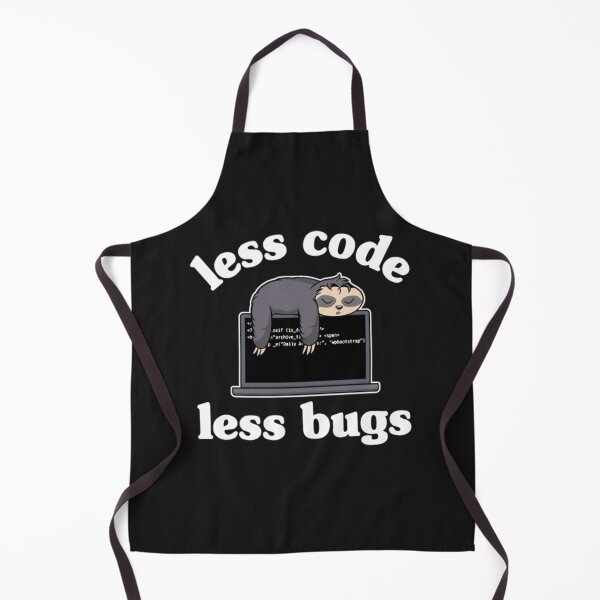 Item preview, Less Code Less Bugs Sloth Programmer designed and sold by StarcyWol.